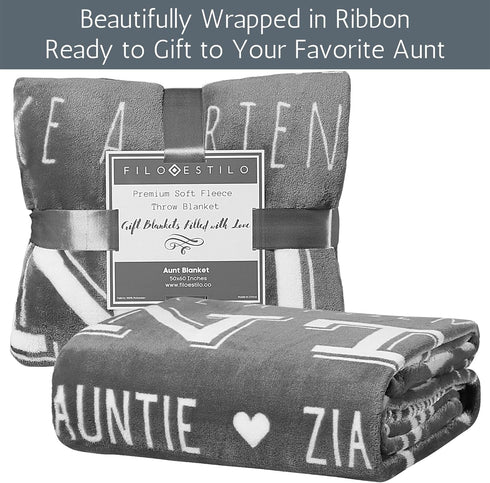 Best Aunt Ever Blanket Gift of Love  Appreciation